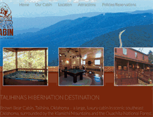 Tablet Screenshot of brownbearcabin.com
